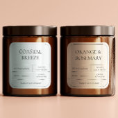 Minimaal label voor Terracotta Clay Earthy Tones C