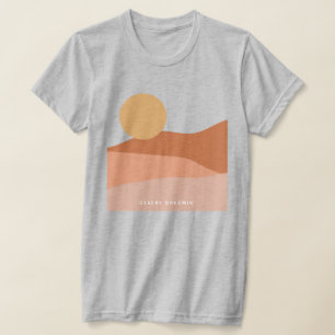 Minimaal landschap van woestijn t-shirt