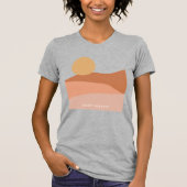 Minimaal landschap van woestijn t-shirt (Voorkant)