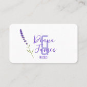 Minimaal Lavendel Trouwtafel nummer Plaatskaartje (Achterkant)