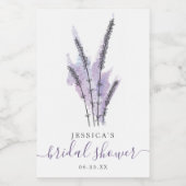 Minimaal Lavendel Vrijgezellenfeest Mini Wijnlabel Wijn Etiket (Enkel label)