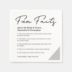 Minimaal leuk feit over bruidegom Bruiloft Servet