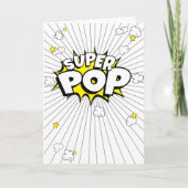Minimaal, leuk, super POP! Popcorn Pun Blank Kaart (Voorkant)