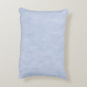 Minimaal lichtblauw abstract modern patroon accent kussen (Achterkant (Verticaal))