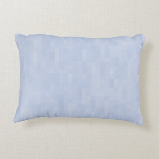Minimaal lichtblauw abstract modern patroon accent kussen (Achterkant)