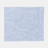 Minimaal lichtblauw abstract modern patroon fleece deken (Voorkant (Horizontaal))