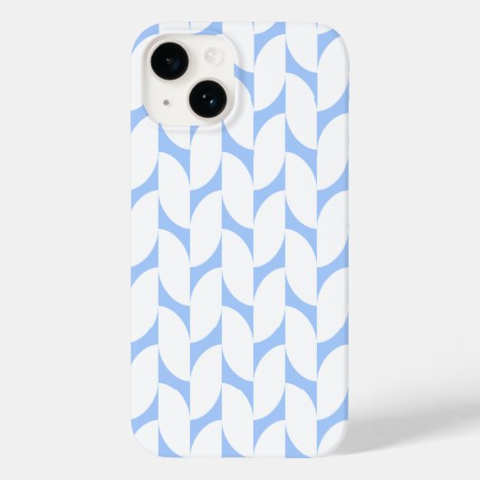 Minimaal lichtblauw geometrisch patroon telefoonho Case-Mate iPhone case (Achterkant)