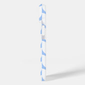 Minimaal lichtblauw geometrisch patroon telefoonho Case-Mate iPhone case (Achterkant / Links)