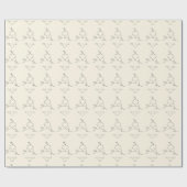 Minimaal lingeriepatroon chic vrouwelijke esthetie cadeaupapier (Vlak)