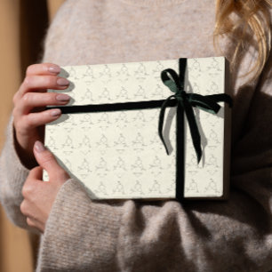 Minimaal lingeriepatroon chic vrouwelijke esthetie cadeaupapier