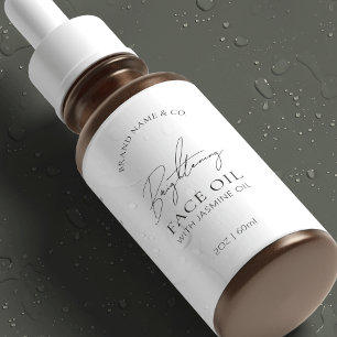 Minimaal Logo 2 OZ druppelflesje Waterdicht Etiket