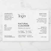 Minimaal Logo 2OZ Druppelfles Waterdicht Etiket (Enkel label)
