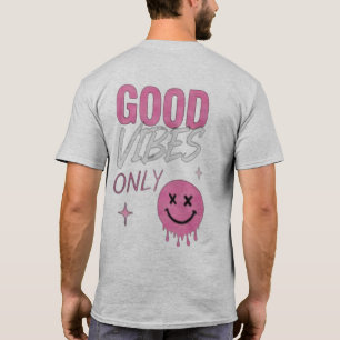 Minimaal logo op de voorkant T-shirt met achterpri