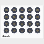 Minimaal logo sticker voor massagetherapeut (Vel)