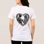 Minimaal Love Design T-Shirt (Achterkant)