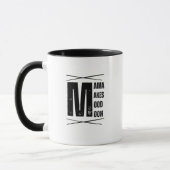 Minimaal Mama Mood Maan Beer Design Mok (Links)