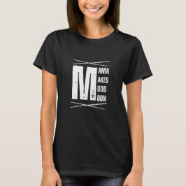 Minimaal Mama Mood Maan Beer Design T-shirt