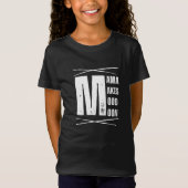 Minimaal Mama Mood Moon Beer Design T-shirt (Voorkant)