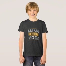 Minimaal Mama Mood Moon Beer Design Tri-Blend Shirt