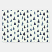 Minimaal Masculine Blue Christmas Wrapping Paper (Voorkant 2)