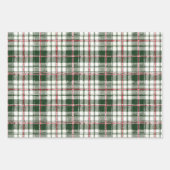 Minimaal Masculine Green Christmas Wrapping Paper (Voorkant 3)