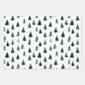 Minimaal Masculine Green Christmas Wrapping Paper (Voorkant 2)