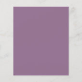 Minimaal mauve script bruiloft uitnodiging (Achterkant)