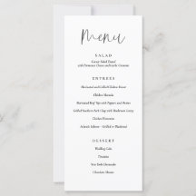 Minimaal menu Typografie Weddenschap