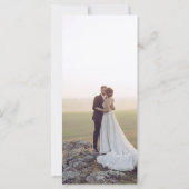 Minimaal menu Wildbloemen Photo Weddenschap (Achterkant)