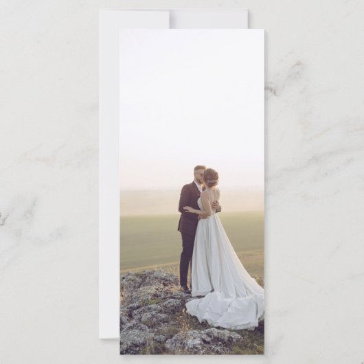 Minimaal menu Wildbloemen Photo Weddenschap (Achterkant)