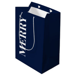 Minimaal MERRY | Marineblauw vakantieseizoen Medium Cadeauzakje