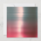 Minimaal Metallic roze roze zilver-feest Kaart (Achterkant)