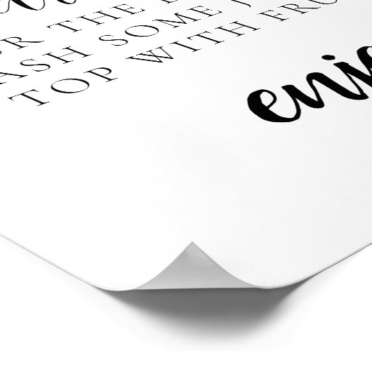 Minimaal Mimosa Bar Bord Poster (Hoek)