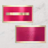 Minimaal minieme miniroze Snoep van Champaigne Gol Visitekaartje (Voorkant / Achterkant)