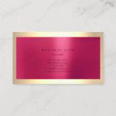 Minimaal minieme miniroze Snoep van Champaigne Gol Visitekaartje (Achterkant)