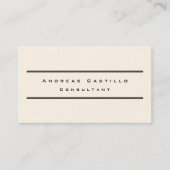 Minimaal minimaal aantal handtekeningen bij Cream  Visitekaartje (Voorkant)