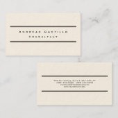 Minimaal minimaal aantal handtekeningen bij Cream  Visitekaartje (Voorkant / Achterkant)