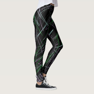 Minimaal Minimalisme Zwarwe Koraal Abstracte Leggi Leggings