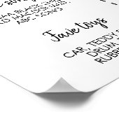 Minimaal Modern 3 Foto Eerste Jaar Mijlpaal teken Poster (Hoek)