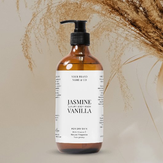 Minimaal Modern 8 OZ Cosmo Fles Waterdicht Label Sparkling Wijnetiket