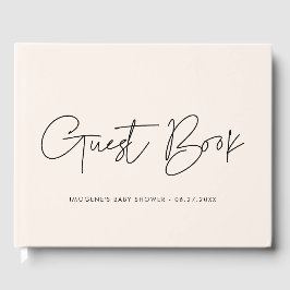 Minimaal modern Baby shower Gastenboek