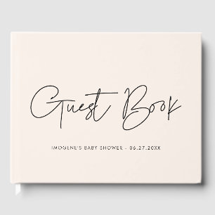Minimaal modern Baby shower Gastenboek