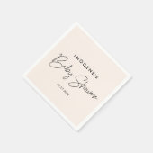 Minimaal modern Baby shower Servet (Hoek)