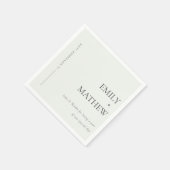 MINIMAAL MODERN BLACK & WITTE TYPOGRAFIE WEDING SERVET (Hoek)