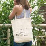 MINIMAAL MODERN BOLD TYPOGRAPHY WEDING BEDANKT TOTE BAG<br><div class="desc">Een perfect bruiloft collectie voor mensen die op zoek zijn naar een smaakvol gedaan, modern, Scandinavisch gedurfd minimaal thema. Pas het aan met jouw naam, uw trouwdatum, en ben zeker om een speciaal bericht te omvatten. Veel design om te kiezen uit en veel items om te coördineren met. Beschikbaar in...</div>