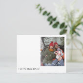 Minimaal modern Briefkaart voor aangepaste feestda (Staand voorkant)