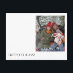 Minimaal modern Briefkaart voor aangepaste feestda<br><div class="desc">Deze kaart is voor de moderne en minimalisten.  Maak de seizoensgroeten eenvoudig met deze kaart.  Liefde/Bericht op de rug.</div>