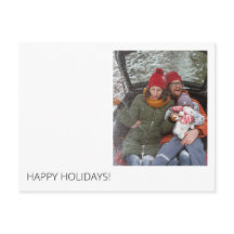 Minimaal modern Briefkaart voor aangepaste feestda