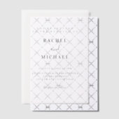 Minimaal, modern, bruiloft, vellum uitnodigingen (Offset (Uitnodiging))