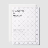 Minimaal, modern, bruiloft, vellum uitnodigingen (Offset (Uitnodiging))